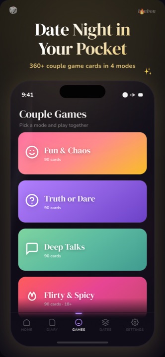 Couple games screen